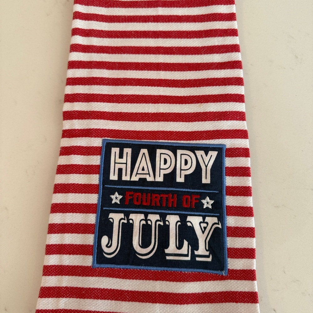 Red, White and Blue Fourth of July USA Tea Towel decor July 4th America
